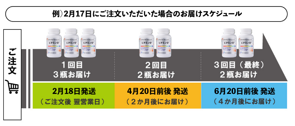 定期発送スケジュール