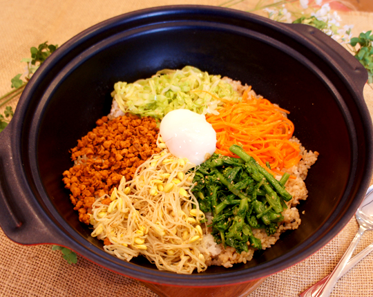 大豆ミートビビンバ
