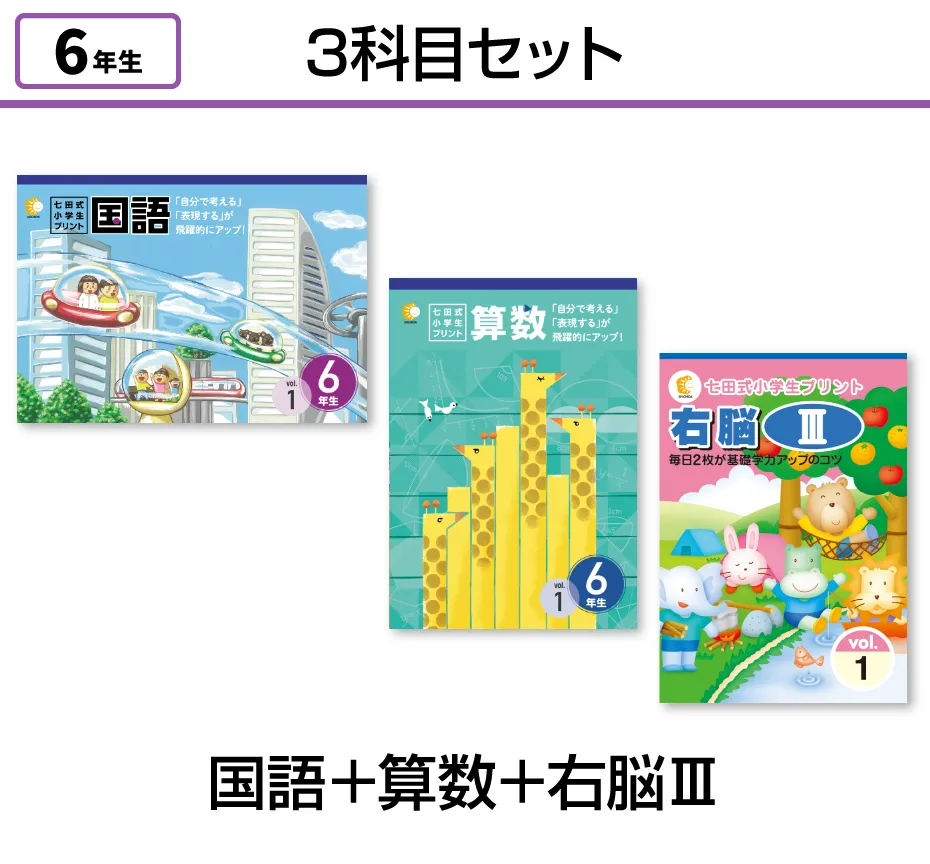 七田式小学生プリント6年生【科目を選ぶ】|七田式公式通販 七田式小学生プリント6年生【科目を選ぶ】|七田式公式通販