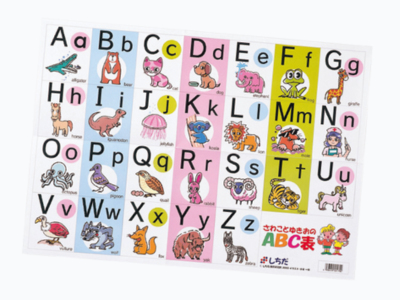 『さわことゆきおのABC表』