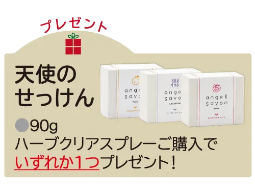 天使のせっけんプレゼント