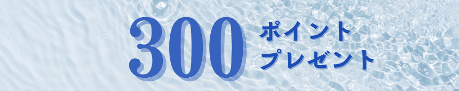 300ポイントプレゼント