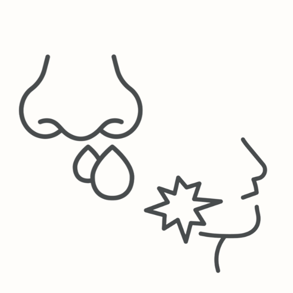 喉や鼻のガードイメージ