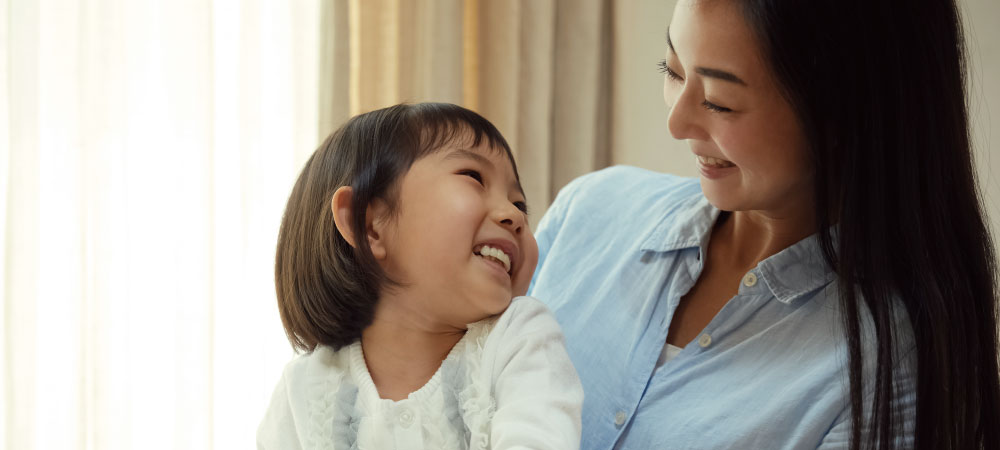 親子笑顔