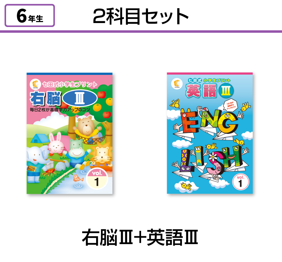 【2科目セット】右脳Ⅲ+英語Ⅲ