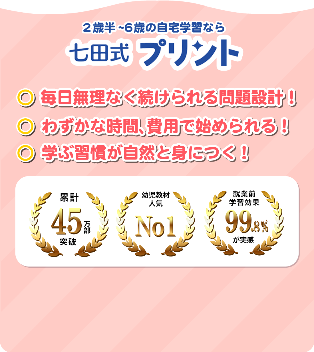 七田式だから夢中で取り組める! 1日たった15分で学ぶ楽しさを