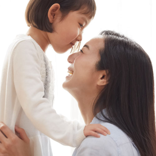 お母さん笑顔